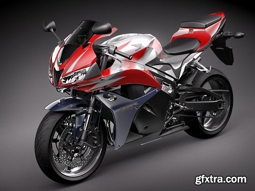 Honda CBR 600RR 2009 3d Model