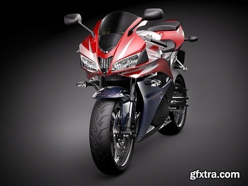 Honda CBR 600RR 2009 3d Model