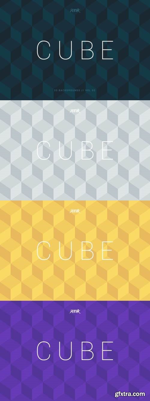 Cube| Seamless Geometric Backgrounds | Vol. 02