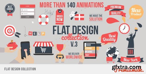 Videohive Flat Design V3 7548532