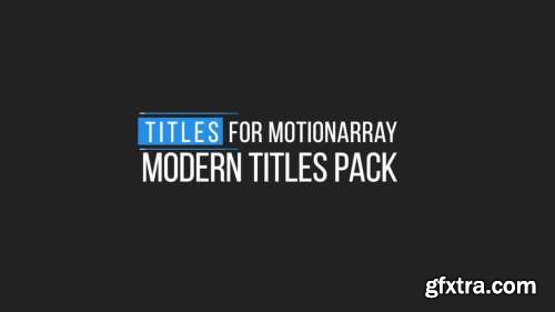 MA - Minimal Motion Titles Premiere Pro Templates 55746