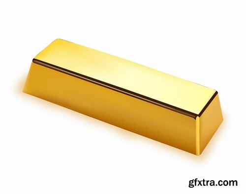 Gold bullion precious metal 25 EPS