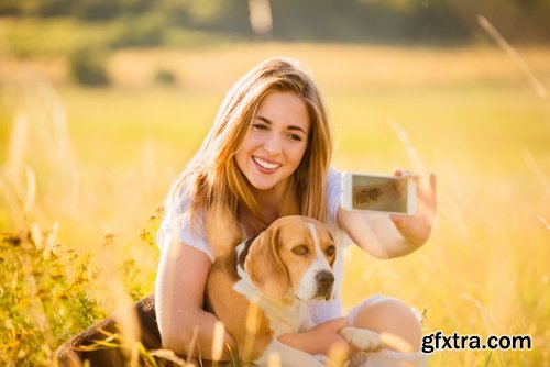 Dog selfie photography man with an animal 25 HQ Jpeg