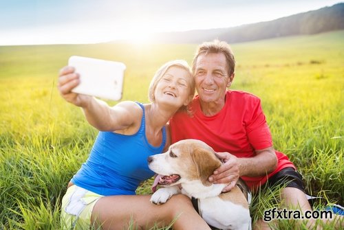 Dog selfie photography man with an animal 25 HQ Jpeg