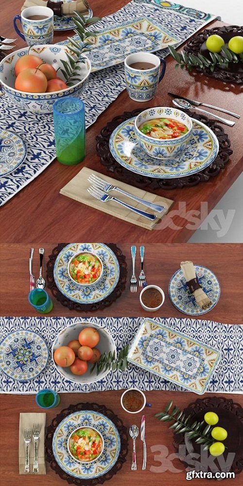 Tableware Mediterranean Mix