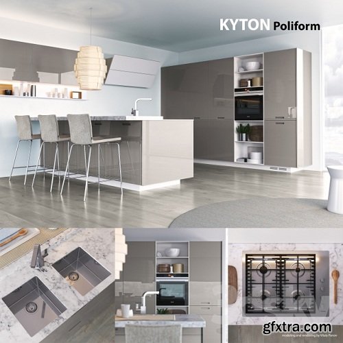 Kitchen Poliform Varenna Kyton 2 (vray, corona)