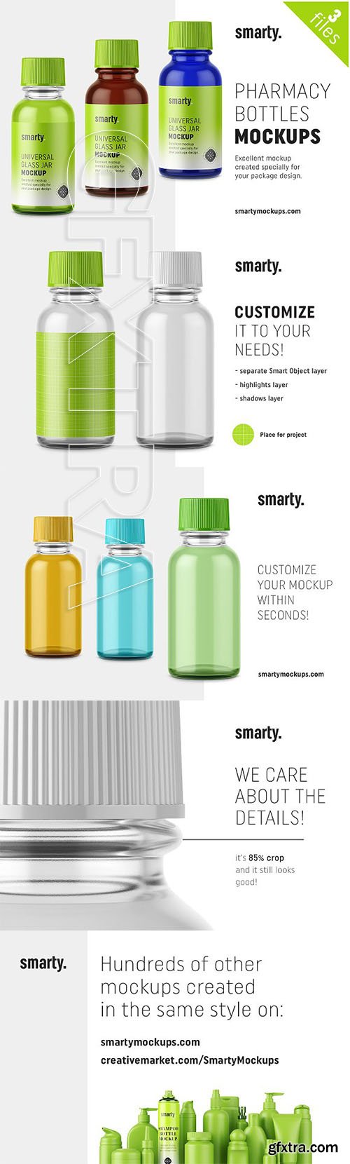 CreativeMarket - Pharmacy Bottles Mockup 2442020