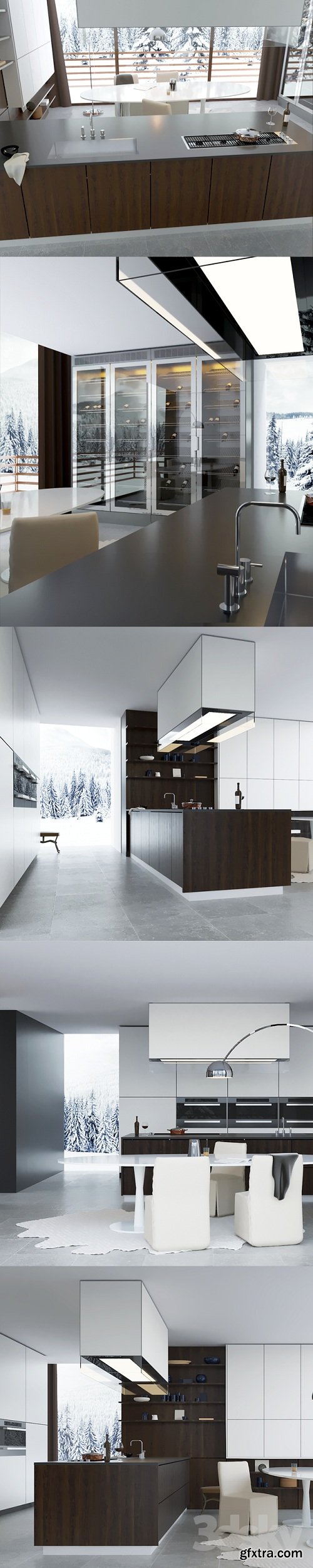 Kitchen Poliform Varenna Twelve (vray + corona)