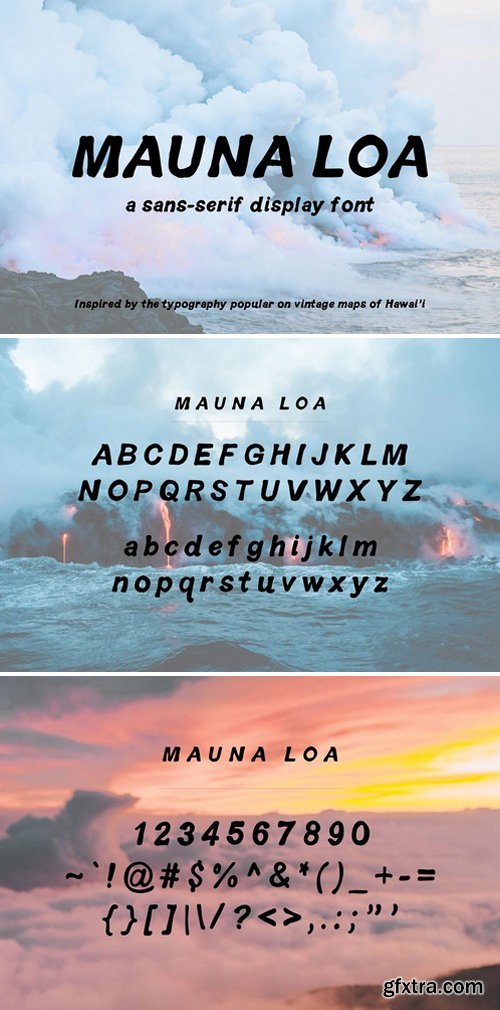 CM - Vintage Hawaiian Font: Mauna Loa 2355986