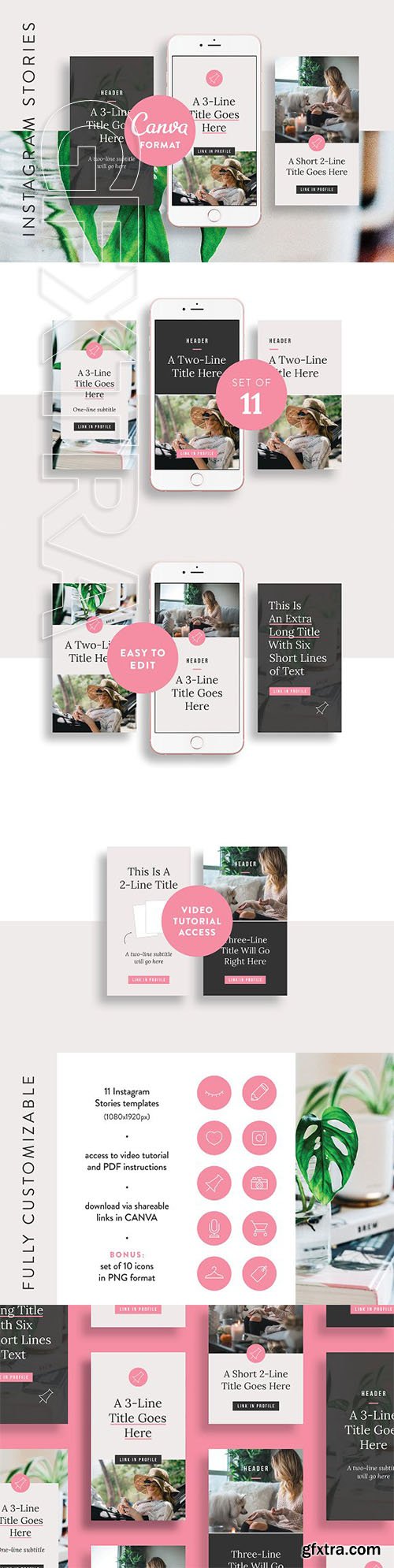 CreativeMarket - Instagram Stories Templates CANVA 2441546