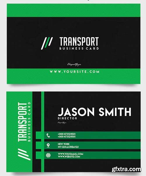 Transport V1 2018 Business Card Templates PSD