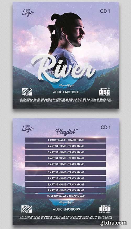 Music Emotions V1 2018 CD Cover PSD Template