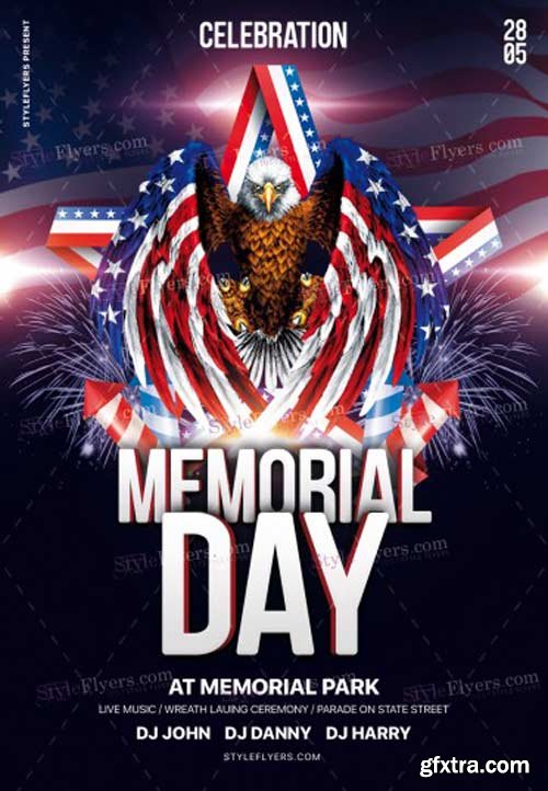 Memorial Day V20 2018 PSD Flyer Template