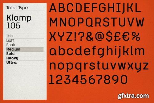 Klamp 105 Font Family