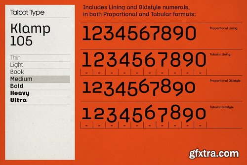 Klamp 105 Font Family