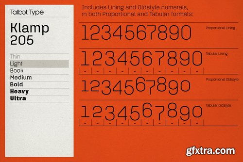 Klamp 205 Font Family