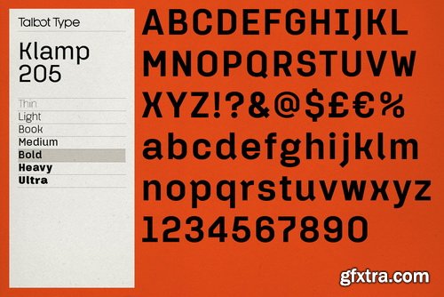 Klamp 205 Font Family