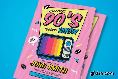 90's TV Show Event Flyer