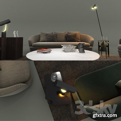 Minotti 2017 Set1 3d Model