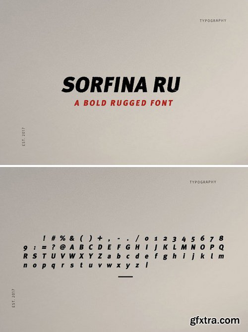 CM - Sorfina - Bold Rugged Font 1609188