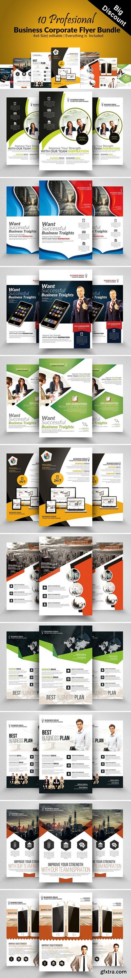 CM - 10 Business Flyer Bundle Vol:07 2378312