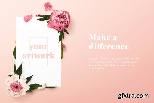 CreativeMarket Floral Peonies Collection [20% OFF] 2303528