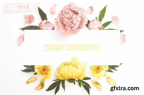 CreativeMarket Floral Peonies Collection [20% OFF] 2303528