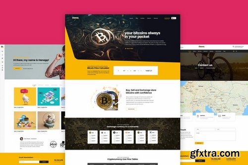 Bitcoin and Cryptocurrency Landing Page Template