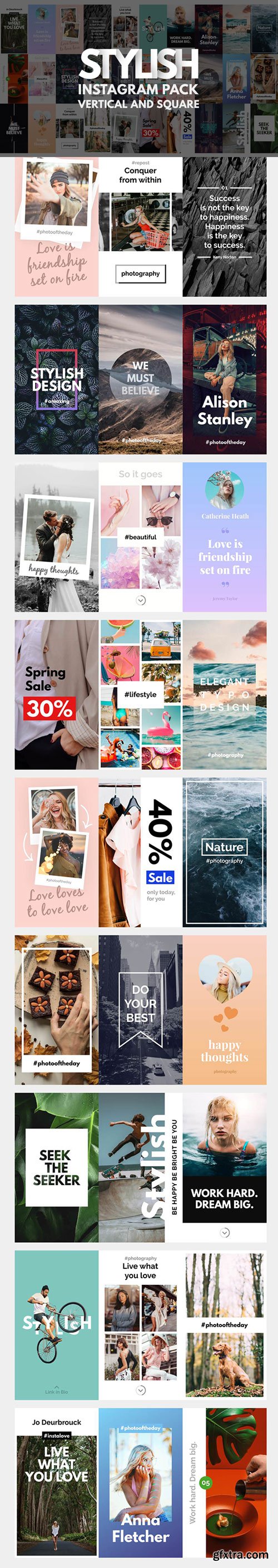 Videohive - Instagram Stories Pack | Vertical and Square - 21692676