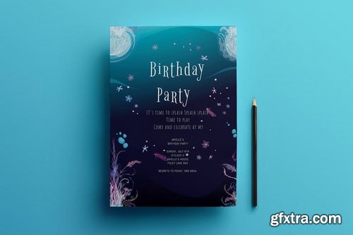 Birthday invitation card
