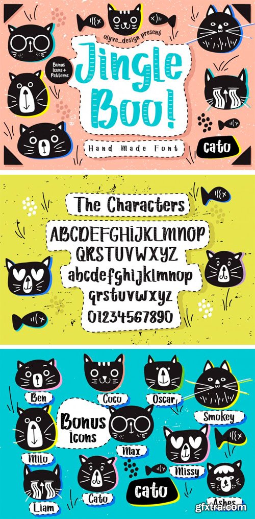 Thehungryjpeg - Jingle Boo Handmade Typeface 3436757