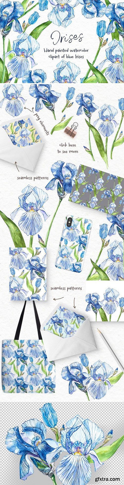 CM - Iris watercolor illustration 2378201