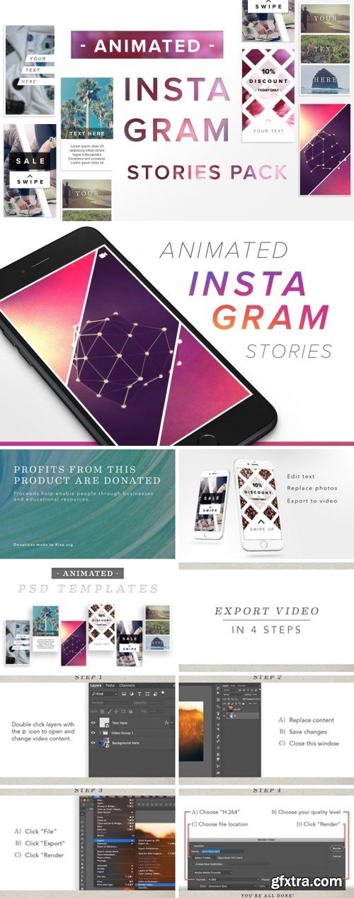 CM - ANIMATED Instagram Stories Bundle 2158963 » GFxtra