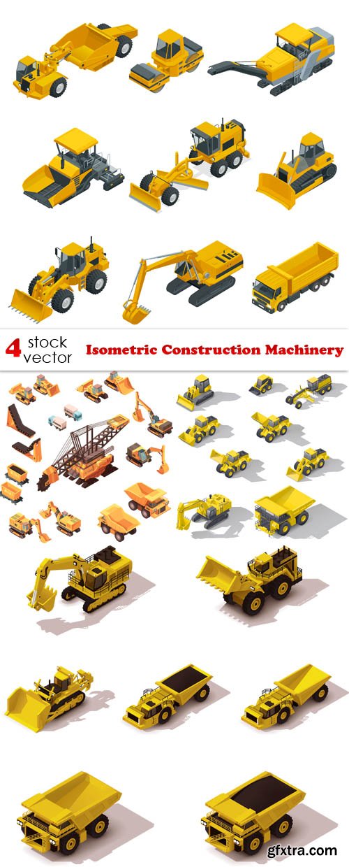 Vectors - Isometric Construction Machinery