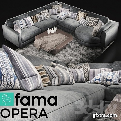 Sofa Fama Opera 3d Model