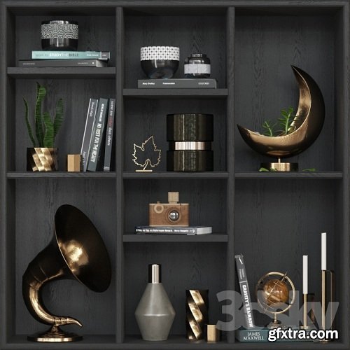 Decor gold 3d Model