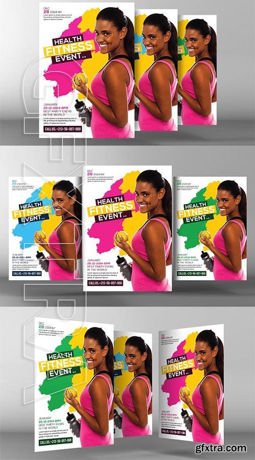 CreativeMarket - Fitness Flyer Template 2172352