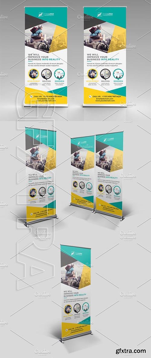 CreativeMarket - Roll-Up Banner 2197146