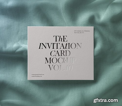 Psd Invitation Card Mockup Vol 10