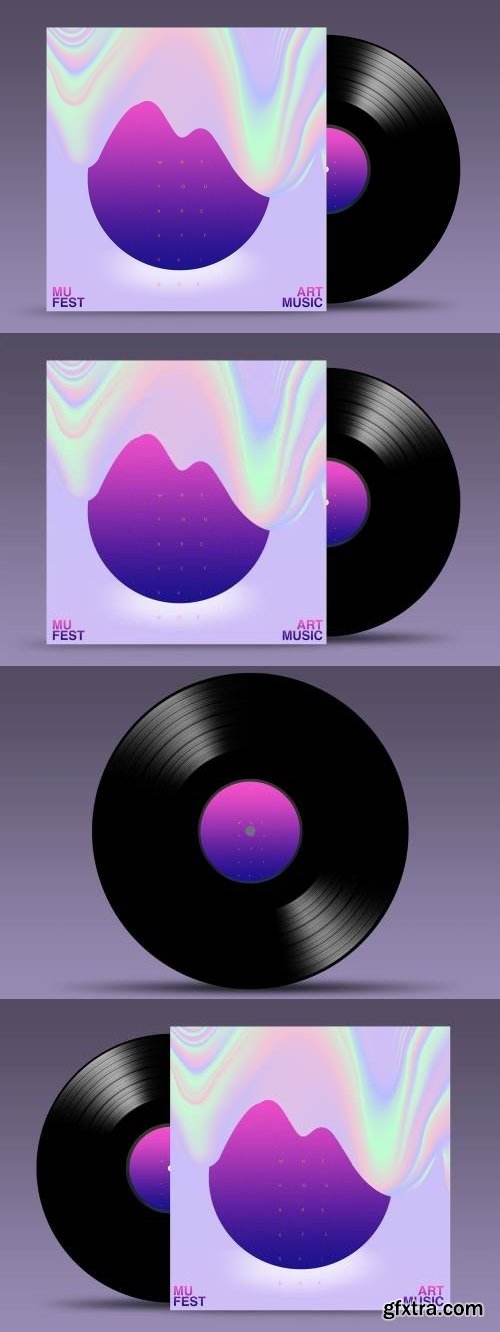 Vinyl Mock Up Template