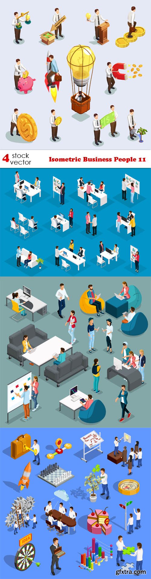 Vectors - Isometric Business People 11