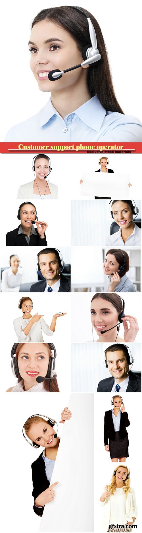 Customer support phone operator at office