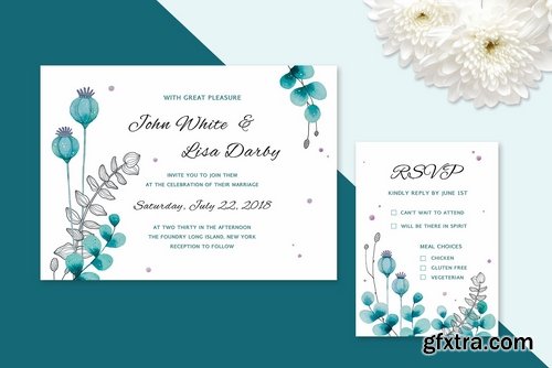 CM - Wedding Invitation Suite Foliage 2298765