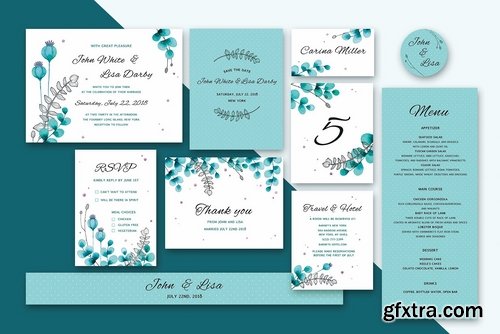 CM - Wedding Invitation Suite Foliage 2298765