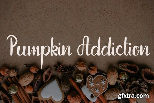 CM - Pumpkin Font + FREE floral patterns 2340036