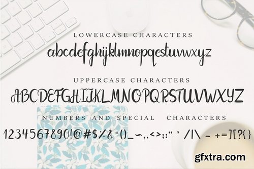 CM - Pumpkin Font + FREE floral patterns 2340036