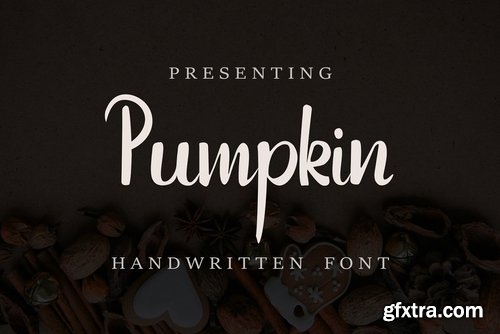 CM - Pumpkin Font + FREE floral patterns 2340036