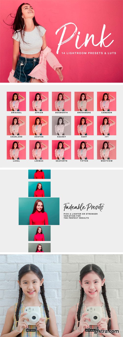 CM - Pink Lightroom Presets and LUTs 2386422