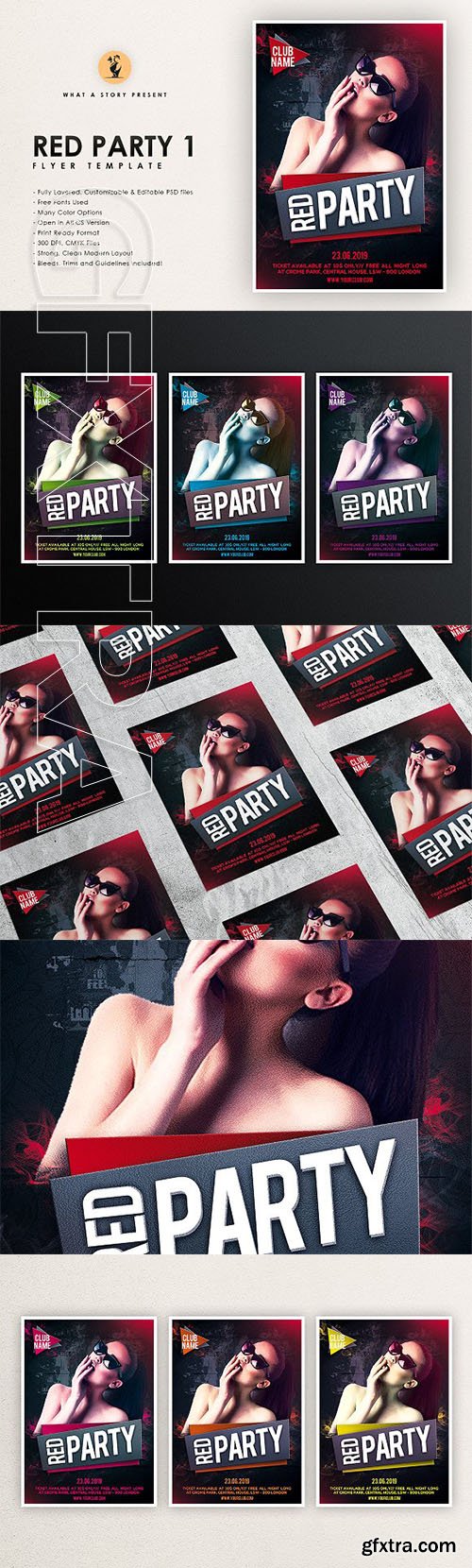 CreativeMarket - Red Party 1 2443314