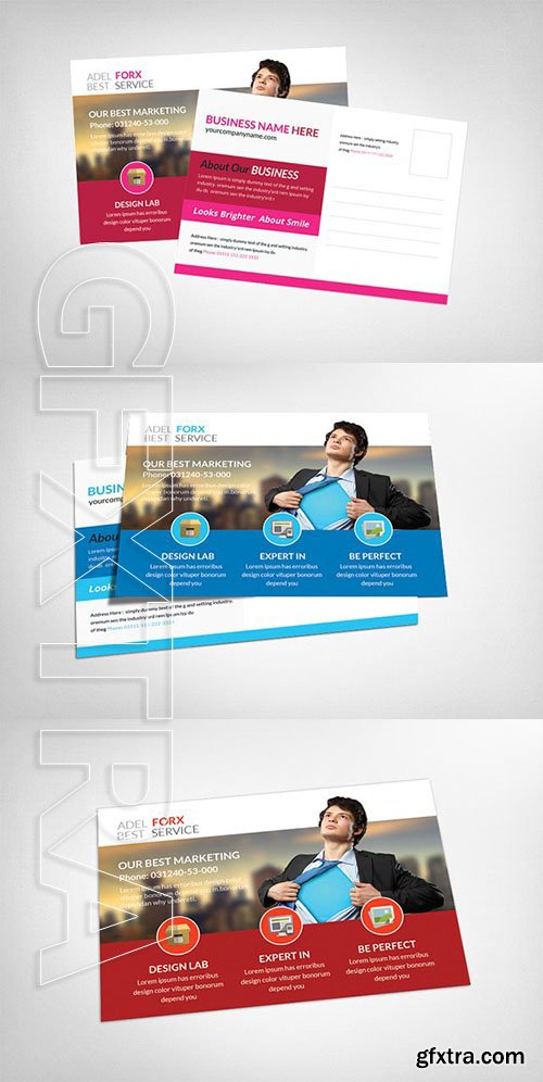 CreativeMarket - Marketing Postcard Template 2443272